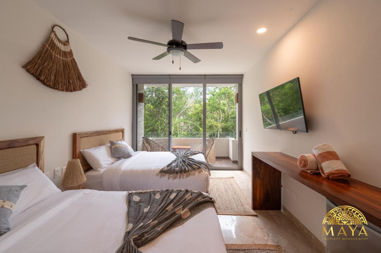 Nhoa 208A Lux 2Br Condo Jungle View In Aldea Zama 图卢姆 外观 照片