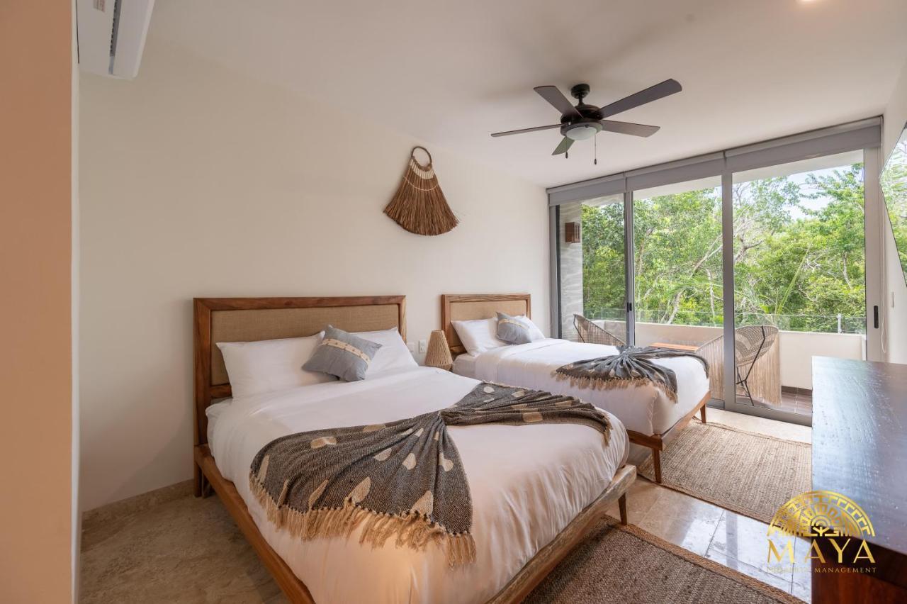 Nhoa 208A Lux 2Br Condo Jungle View In Aldea Zama 图卢姆 外观 照片
